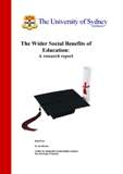 The Wider Social Benefits of Education